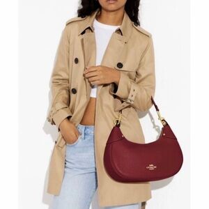 NWT COACH Mara Leather Hobo Bag in Cherry Red